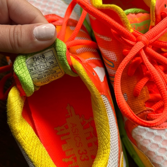 COPY - ASICS gel lyte 33 two, neon running shoes - Picture 4 of 5